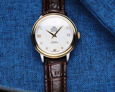 Omega De Ville Imported Quartz Movement 316L Steel 32.5MM Lady Fake Watch